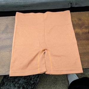 Orange biker shorts